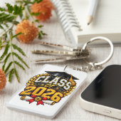 Porte-clés Conception de célébration de remise des diplômes d (Devant droit)