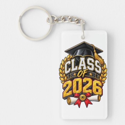 Porte-clés Conception de célébration de remise des diplômes d (Devant)