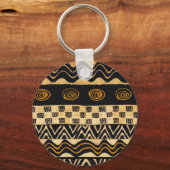 Porte-clés Conception de chaman tribal africain (Recto)