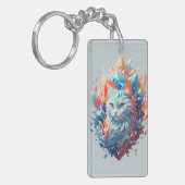 Porte-clés Conception de chat créative Fire and Ice (Devant gauche)