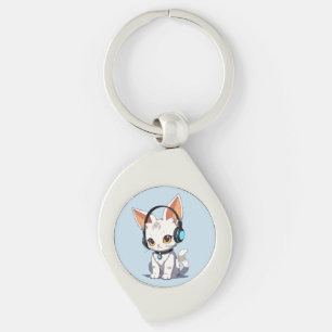 Porte-clés Conception de chat kawaii charmante
