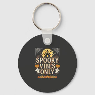 Porte-clés Conception de château de fantôme d'Halloween Vibes