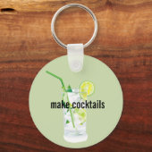 Porte-clés Conception de chaux (Verso)