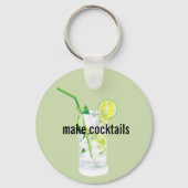 Porte-clés Conception de chaux (Verso)