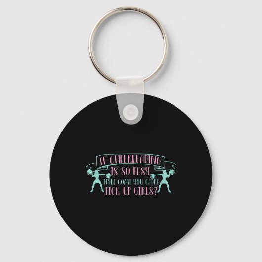 Porte-clés Conception de cheerleading drôle pour hommes et se (Recto)