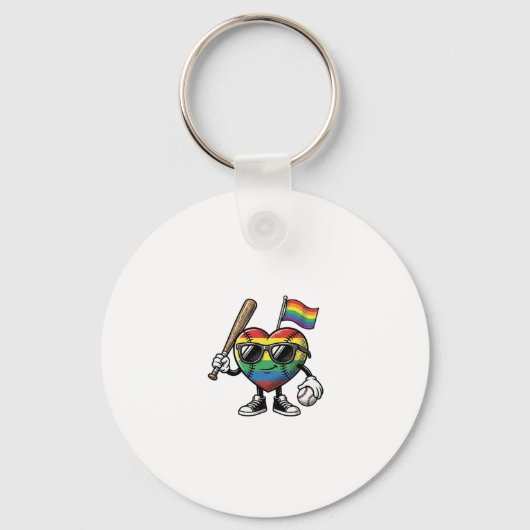 Porte-clés Conception de chemise de fierté de baseball de coe (Recto)