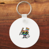 Porte-clés Conception de chemise de fierté de baseball de coe (Recto)