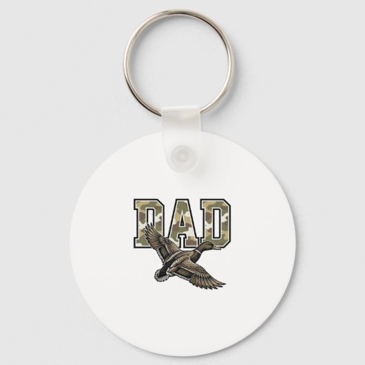 Porte-clés Conception de chemise vectorielle Camo Papa Canard (Recto)