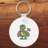 Porte-clés Conception de chemise vectorielle de dinosaure de (Recto)