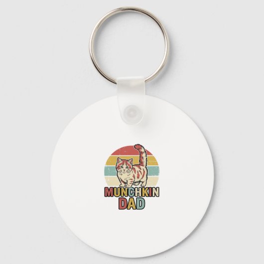 Porte-clés Conception de chemise vectorielle pour papa Munchk (Recto)
