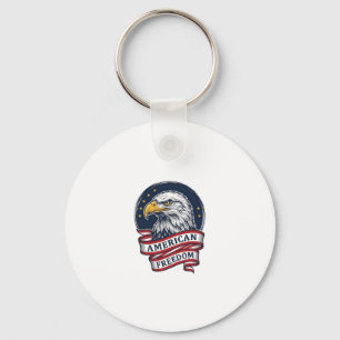 Porte-clés Conception de chemise vectorielle ruban patriotiqu