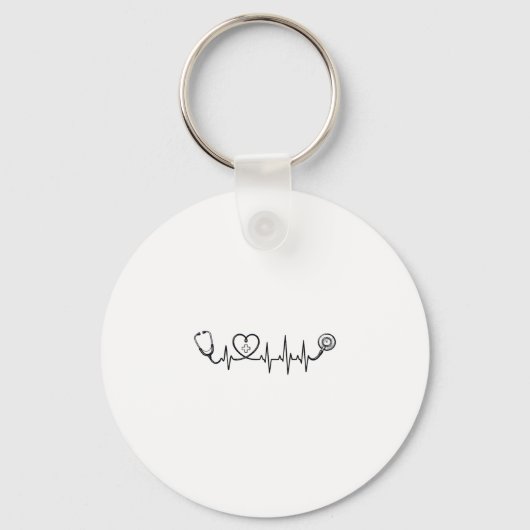 Porte-clés Conception de chemise vectorielle Stéthoscope Batt (Recto)