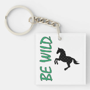 Porte-clés Conception de cheval décoratif sauvage et fort