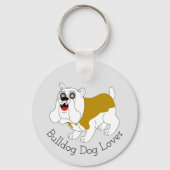 Porte-clés Conception de chien Bouledogue Fond de n'importe q (Recto)