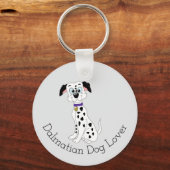 Porte-clés Conception de chien dalmate Fond de n'importe quel (Recto)