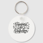 Porte-clés Conception de citation motivationnelle de progrès (Recto)