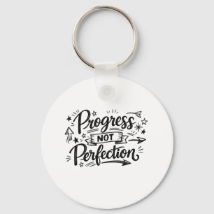 Porte-clés Conception de citation motivationnelle de progrès