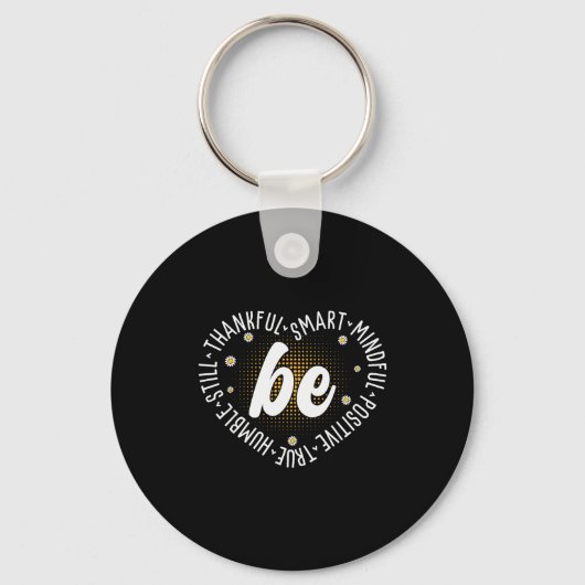 Porte-clés Conception de citation motivationnelle Dire positi (Recto)