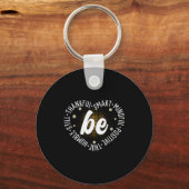 Porte-clés Conception de citation motivationnelle Dire positi (Recto)