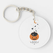 Porte-clés Conception de citrouille de la saison effrayante H (Devant)
