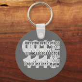 Porte-clés conception de code binaire (Recto)