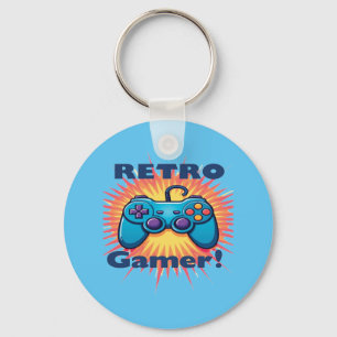 Porte-clés Conception de contrôleur de Gamer Retro pour le je