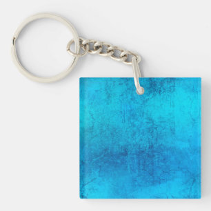 Porte-clés Conception de couleur Abstraite bleue solide