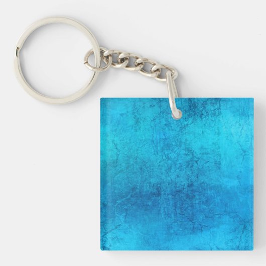 Porte-clés Conception de couleur Abstraite bleue solide (Devant)