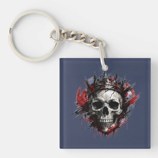 Porte-clés Conception de couronne de crâne de roi des ténèbre (Devant)