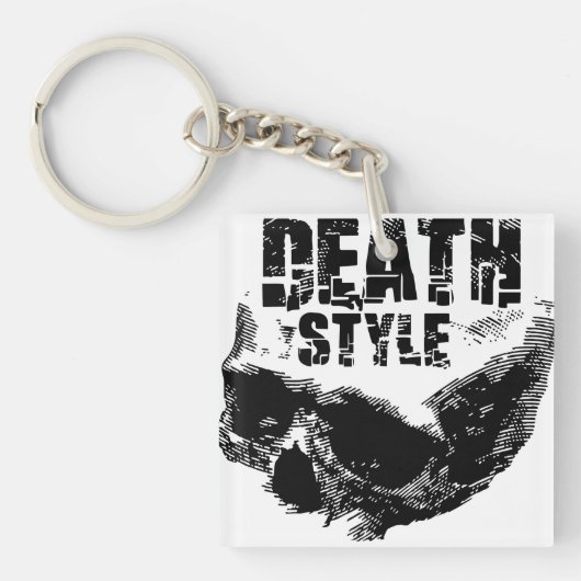 Porte-clés Conception de crâne de style de mort (Devant)