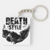 Porte-clés Conception de crâne de style de mort (Dos)