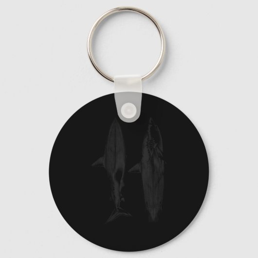 Porte-clés Conception de dérive de planche de surf requin coo (Recto)