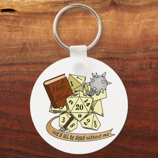 Porte-clés Conception de dés de classe (Verso)