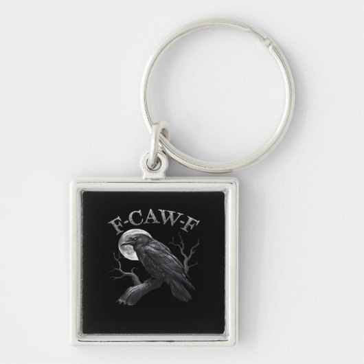 Porte-clés Conception de design classique gothique cool F-Caw (Devant)