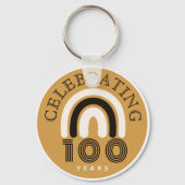 Porte-clés Conception de design moderne pour le 100e annivers (Recto)