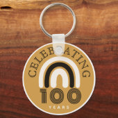 Porte-clés Conception de design moderne pour le 100e annivers (Recto)
