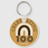 Porte-clés Conception de design moderne pour le 100e annivers (Verso)