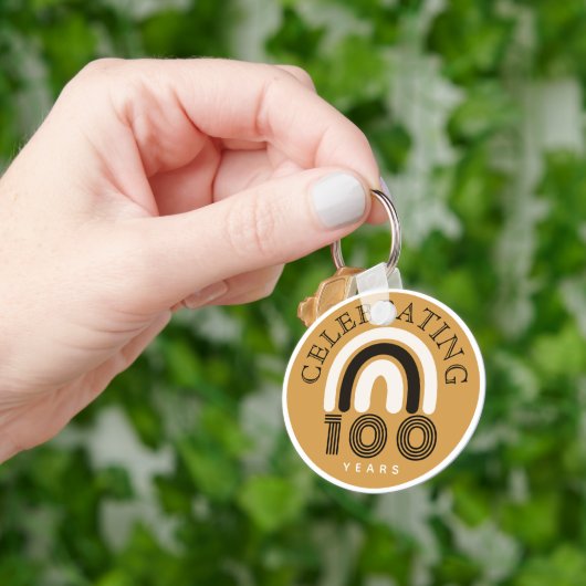 Porte-clés Conception de design moderne pour le 100e annivers (main)