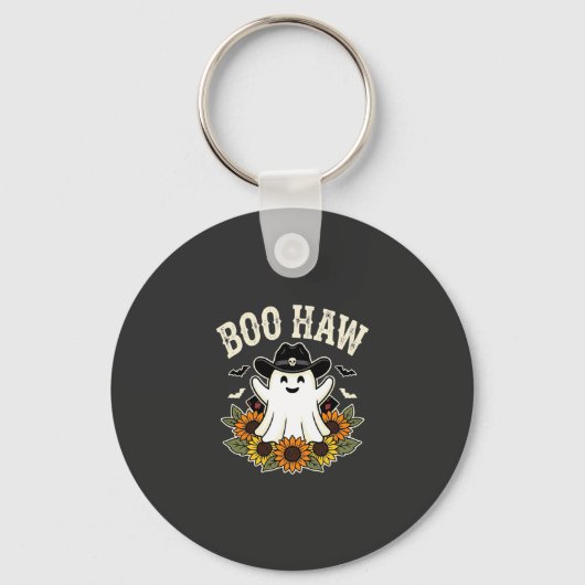 Porte-clés Conception de fantôme Halloween occidental Boo Haw (Recto)