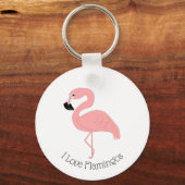 Porte-clés Conception de flamant rose (Recto)