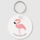 Porte-clés Conception de flamant rose (Verso)