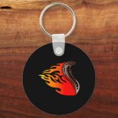 Porte-clés conception de flammes de cobra (Recto)