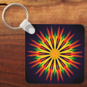 Porte-clés Conception de fleurs kaléidoscope-21855 (Recto)