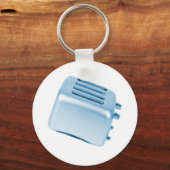Porte-clés Conception de grille-pain rétro vintage - Bleu (Recto)