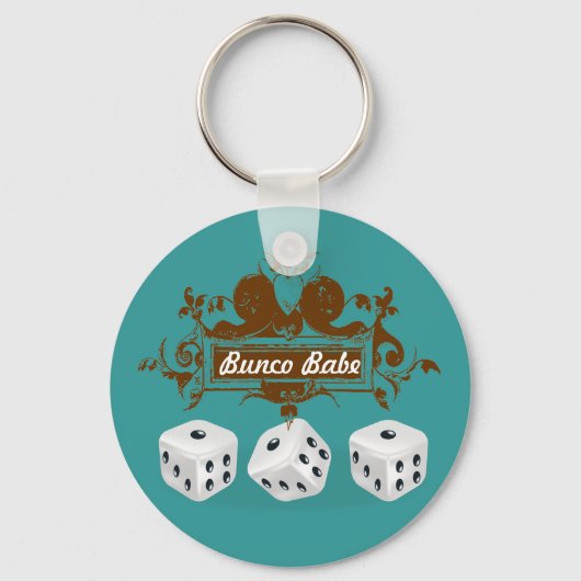 Porte-clés conception de jeux bunco (Recto)