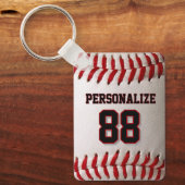 Porte-clés Conception de joueur de baseball avec numéro de ma (Recto)