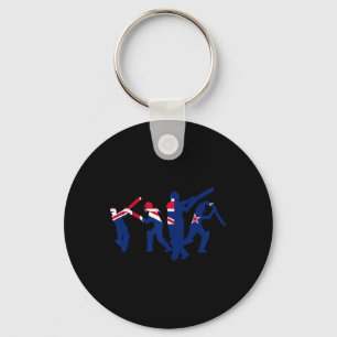 Porte-clés Conception de joueur de cricket