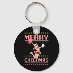 Porte-clés Conception de Joyeux Cheermas de Style Laid Noël J