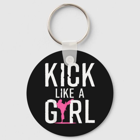 Porte-clés Conception de karaté mignonne pour filles femmes e (Recto)