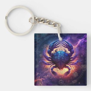 Porte-clés Conception de la constellation du Cancer en aquare